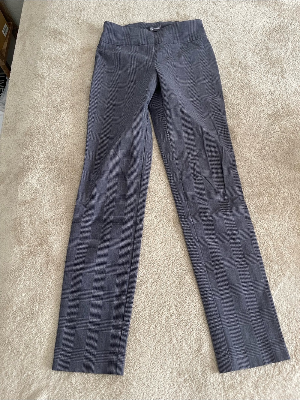 Van Heusen Gray Plaid Dress Trousers